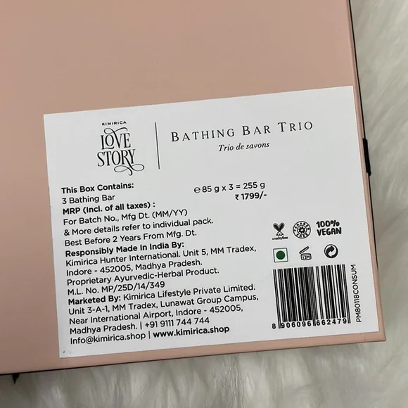 Kimirica Love Story handmade bathing soap bar gift box - pack of two - Picture 10 of 10